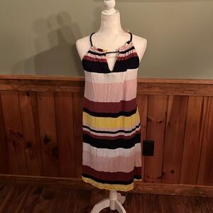 Striped dress coverall